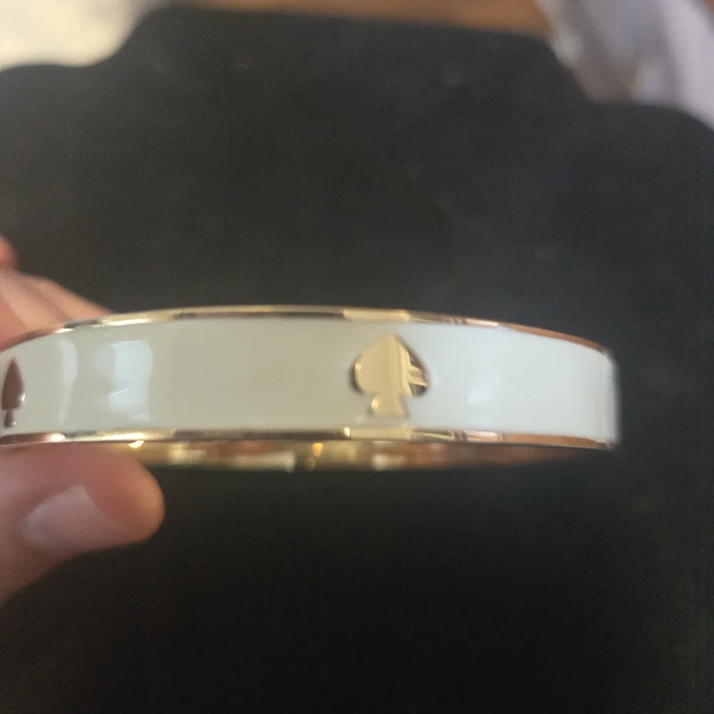 Kate spade white and goldtone bangle - Picture 2 of 3